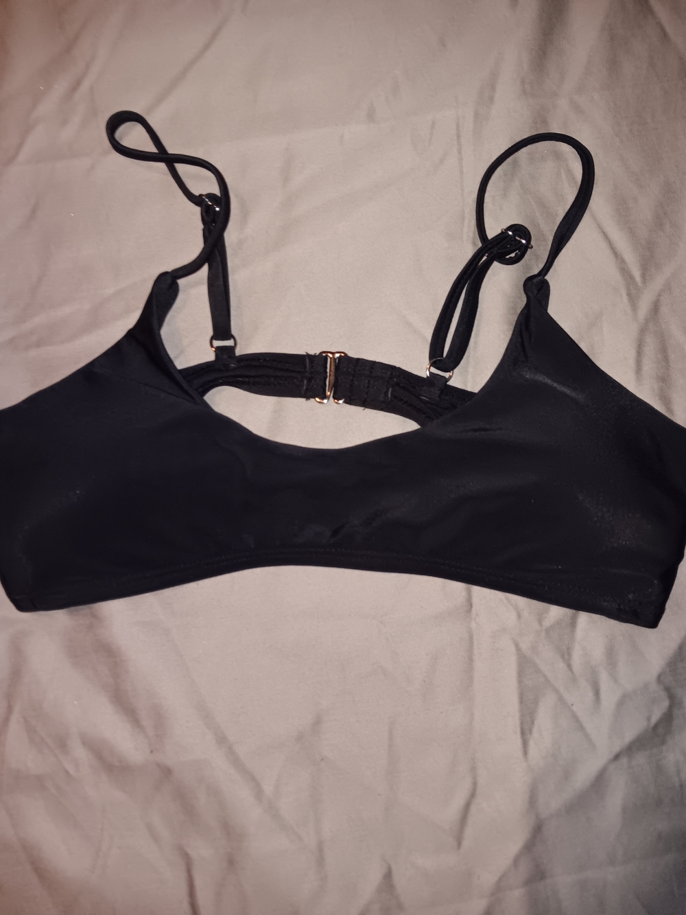 Black Women's Bralette Swim Top